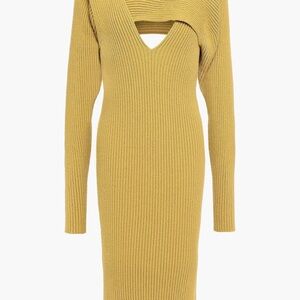 Bottega Veneta Ribbed Knit Cutout Dress Size M